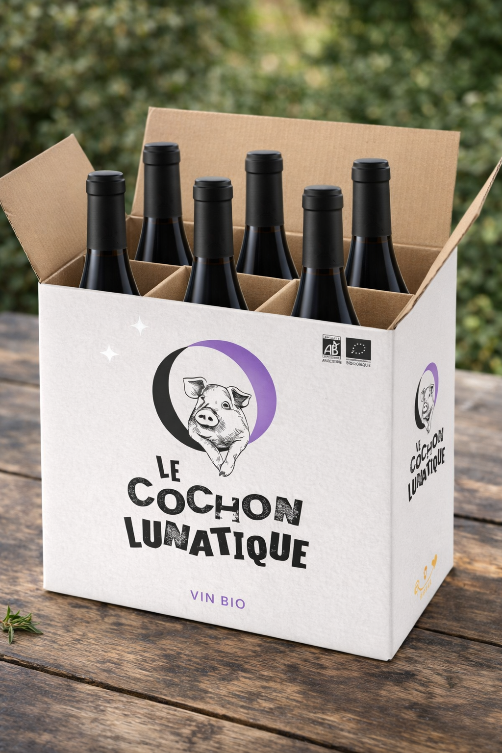 6 Bouteilles de Cochon Lunatique Rouge