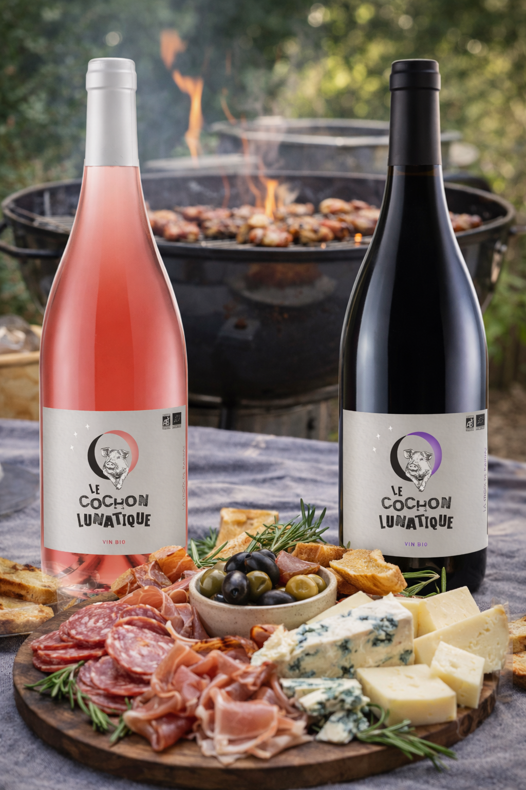 SELECTION COCHONAILLES + B.B.Q : Voici LA sélection pour votre apéro et le B.BQ  3 Rosé + 3 rouges