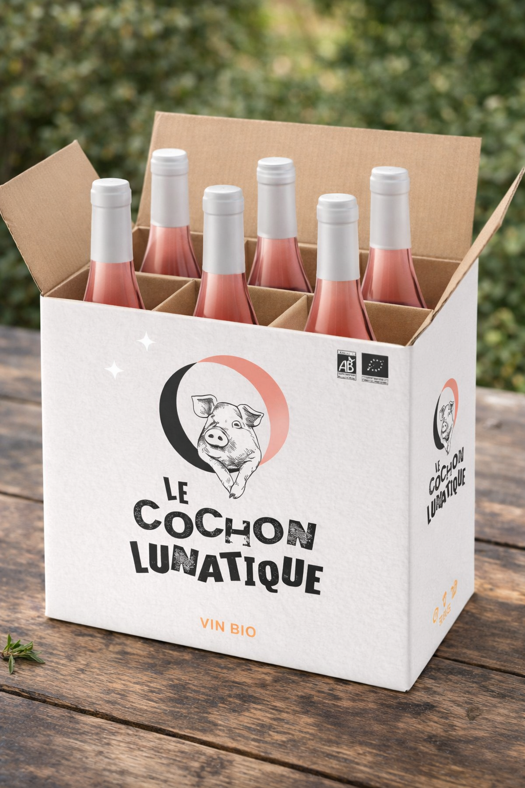 Carton de 6 bouteilles de Cochon Lunatique Rosé